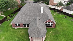 New gray residential roof installation in McAllen, Texas