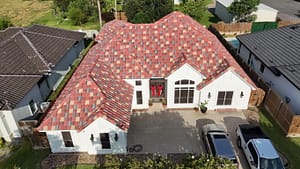 Spanish tile roof installation on South Texas home in Brownsville