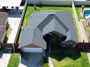 Asphalt shingle roof replacement in McAllen, Texas home
